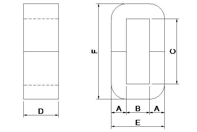 Noyau amorphe de C pour le transformateur de puissance 0