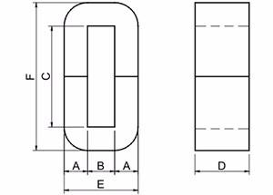 Metglas AMCC C A COUPÉ le noyau amorphe pour le transformateur à haute fréquence et audio